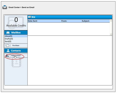 adding an email contact on OffenderConnect