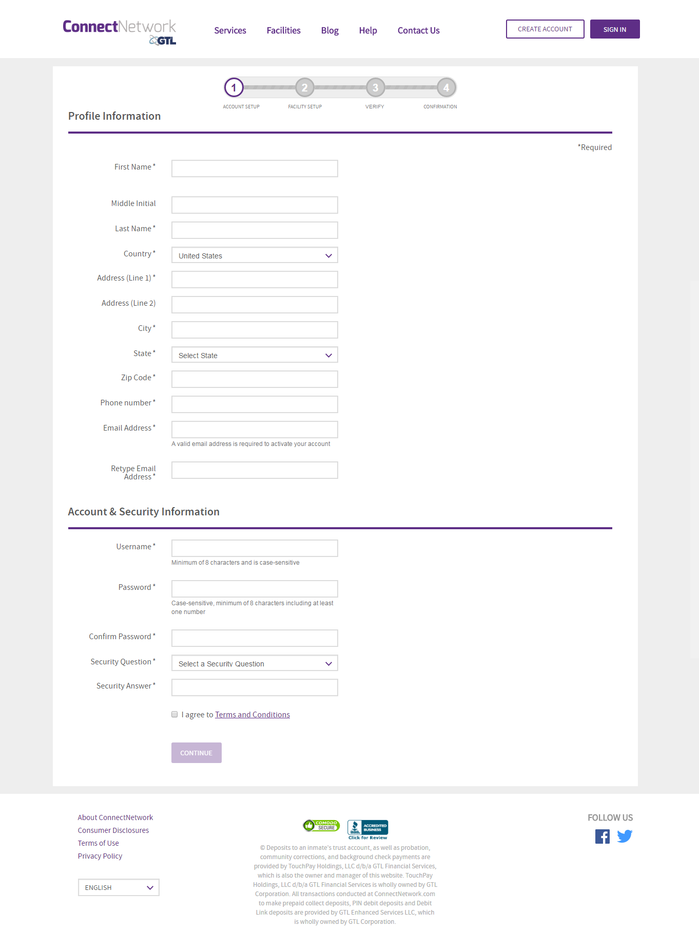 CN Account Profile Creation