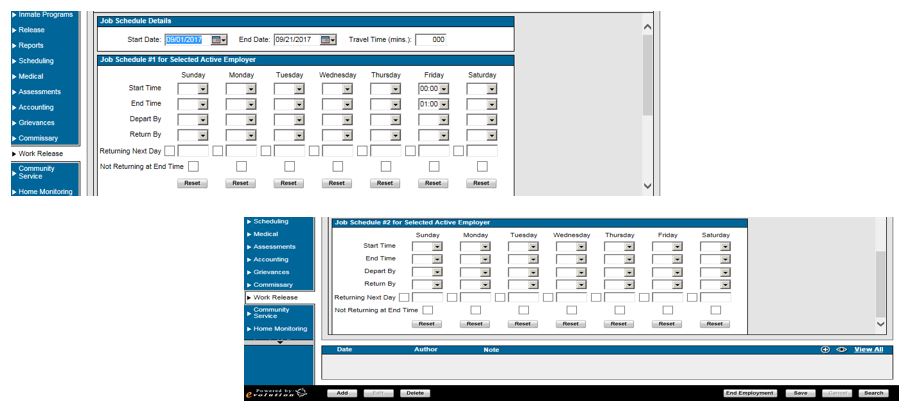 OMS Release 5.5 Work Schedules